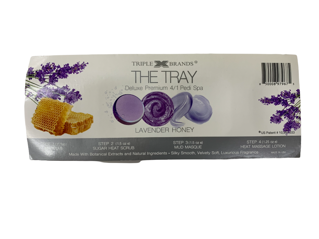 Triple X The Tray 4/1 Pedi Spa Lavender Honey
